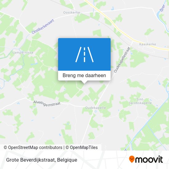 Grote Beverdijkstraat kaart