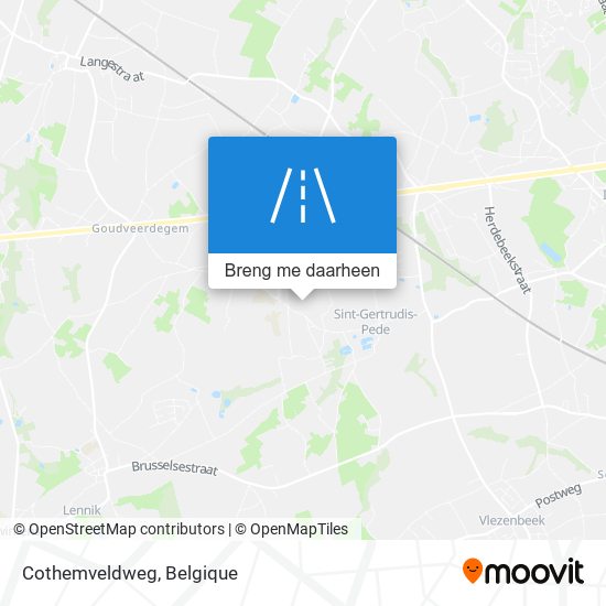 Cothemveldweg kaart