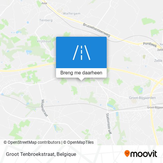 Groot Tenbroekstraat kaart