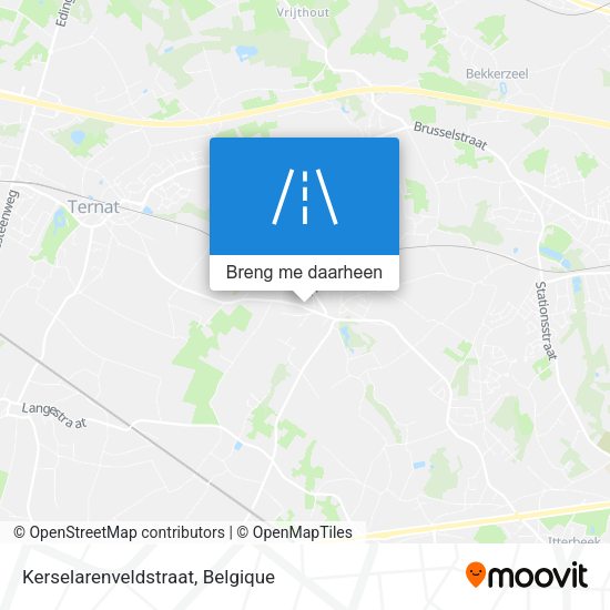 Kerselarenveldstraat kaart