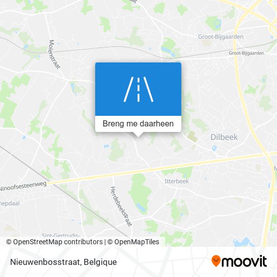 Nieuwenbosstraat kaart