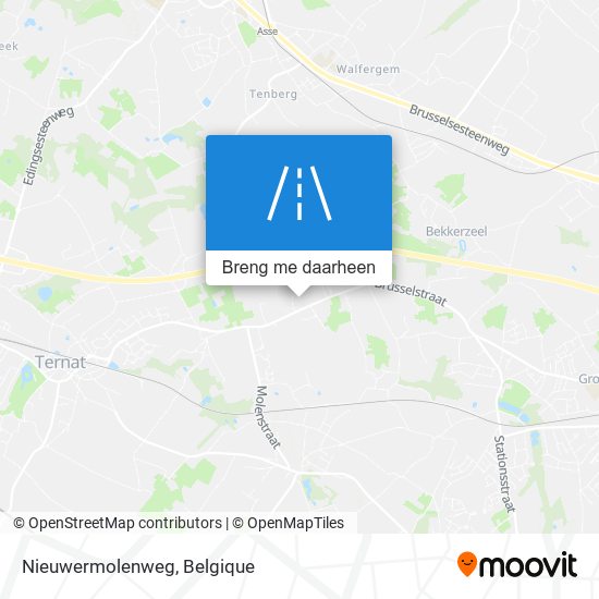 Nieuwermolenweg kaart