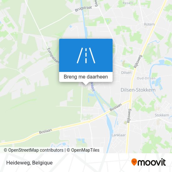 Heideweg kaart