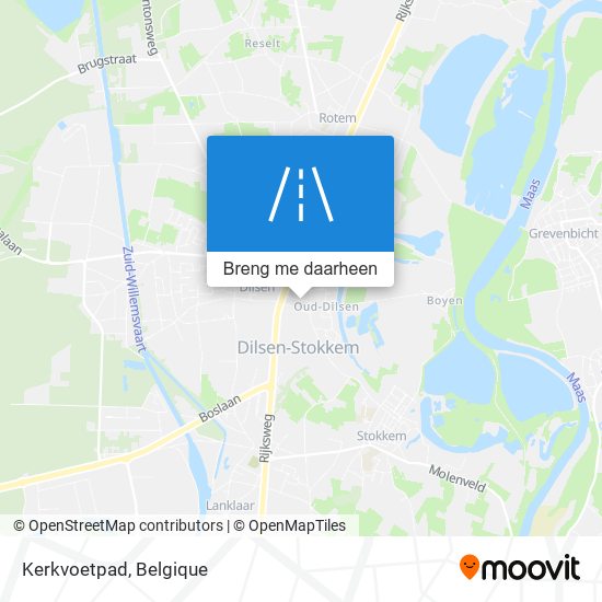 Kerkvoetpad kaart