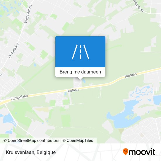 Kruisvenlaan kaart