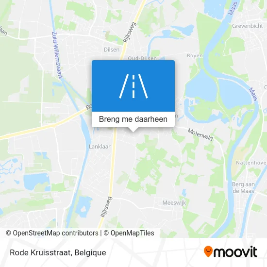 Rode Kruisstraat kaart