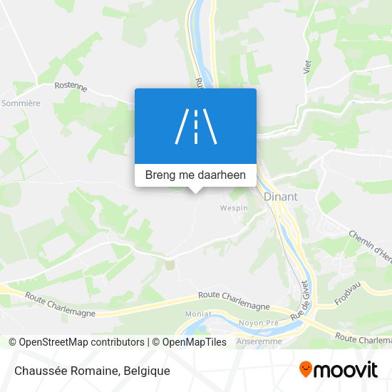 Chaussée Romaine kaart