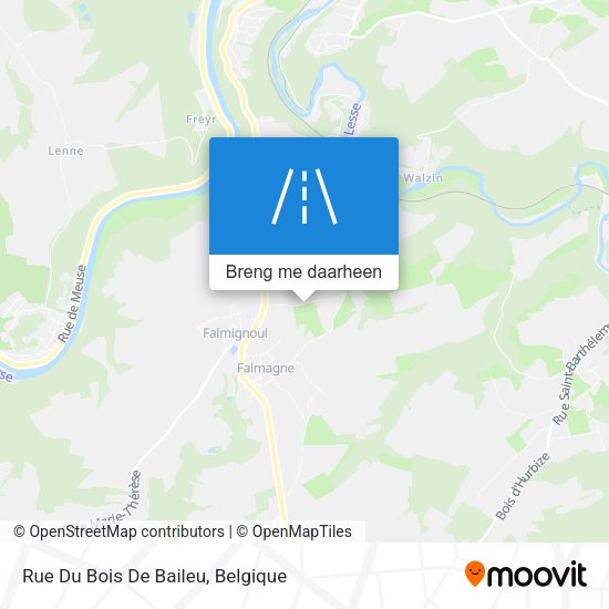 Rue Du Bois De Baileu kaart