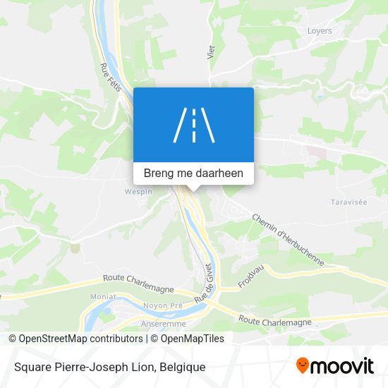 Square Pierre-Joseph Lion kaart