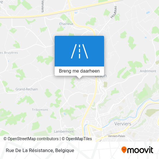 Rue De La Résistance kaart