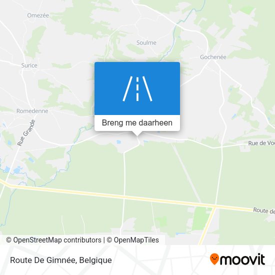 Route De Gimnée kaart