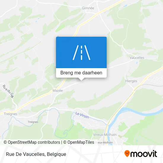 Rue De Vaucelles kaart