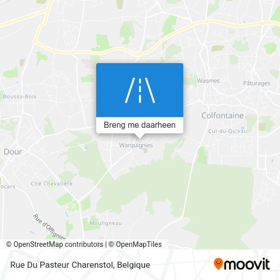 Rue Du Pasteur Charenstol kaart