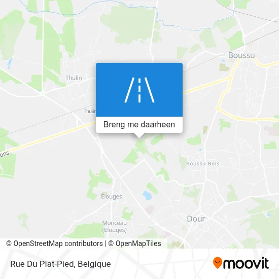 Rue Du Plat-Pied kaart