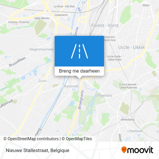 Nieuwe Stallestraat kaart