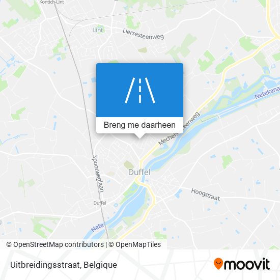 Uitbreidingsstraat kaart