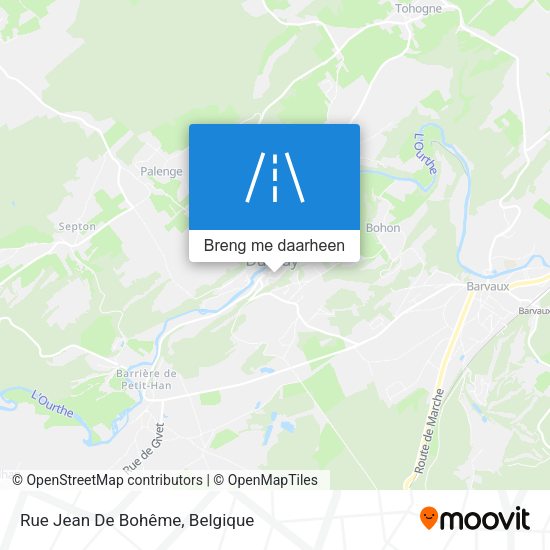 Rue Jean De Bohême kaart