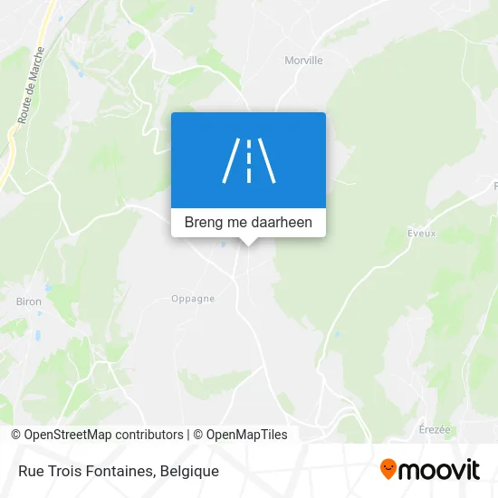 Rue Trois Fontaines kaart