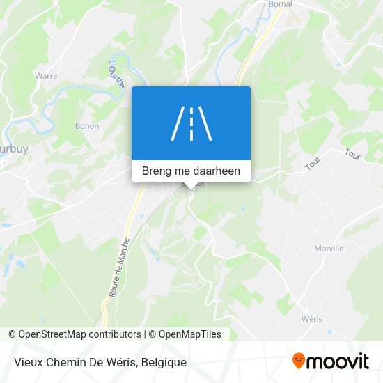 Vieux Chemin De Wéris kaart