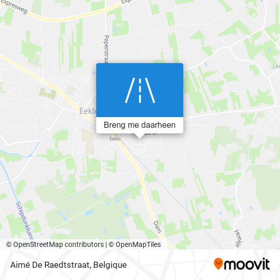 Aimé De Raedtstraat kaart