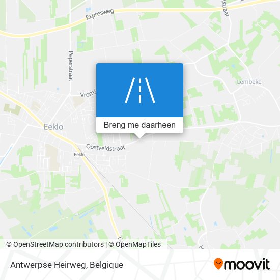 Antwerpse Heirweg kaart
