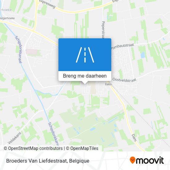 Broeders Van Liefdestraat kaart