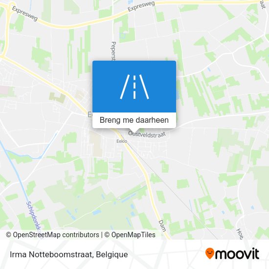 Irma Notteboomstraat kaart