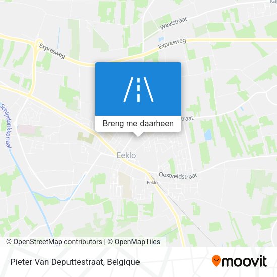 Pieter Van Deputtestraat kaart