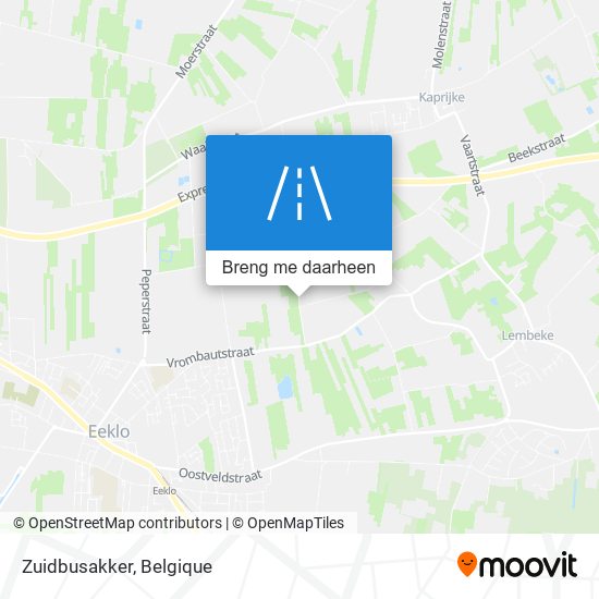 Zuidbusakker kaart