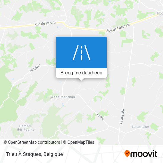 Trieu À Staques kaart