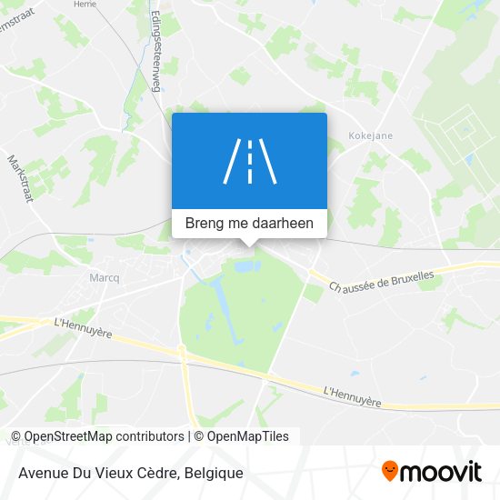 Avenue Du Vieux Cèdre kaart
