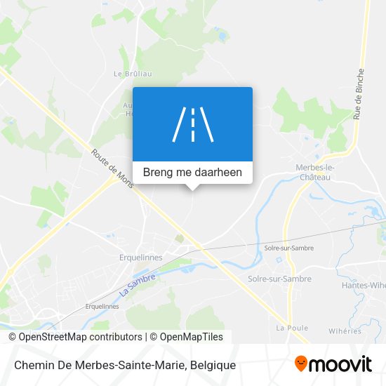 Chemin De Merbes-Sainte-Marie kaart