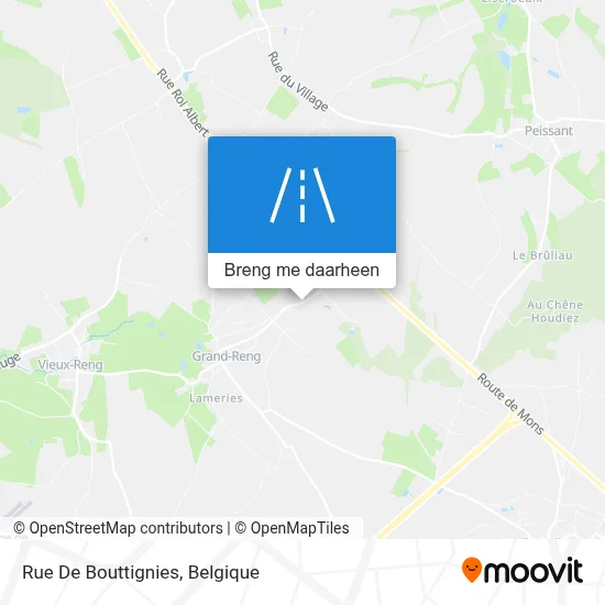 Rue De Bouttignies kaart