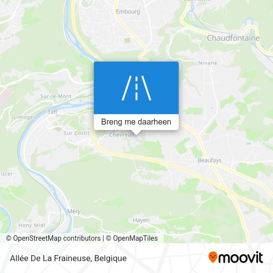 Allée De La Fraineuse kaart