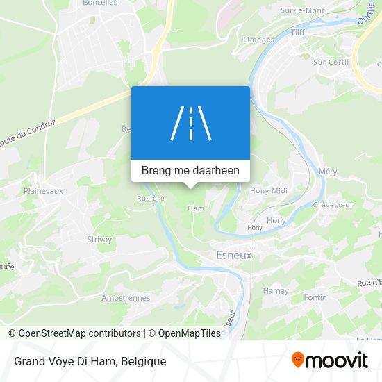 Grand Vôye Di Ham kaart