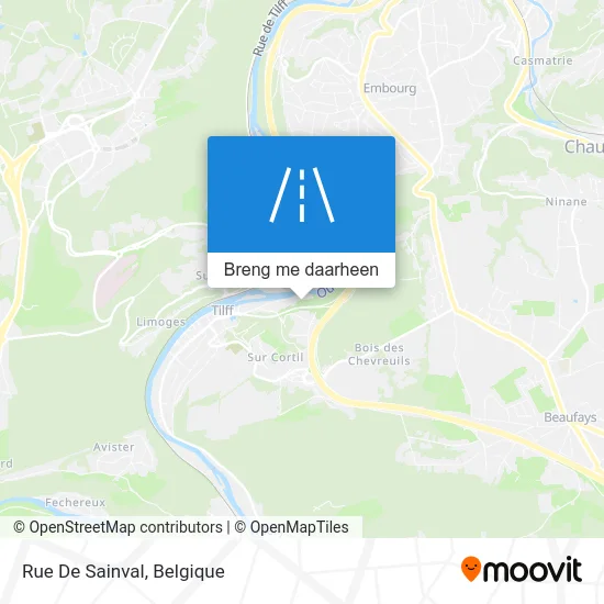 Rue De Sainval kaart