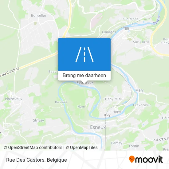 Rue Des Castors kaart