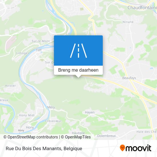 Rue Du Bois Des Manants kaart