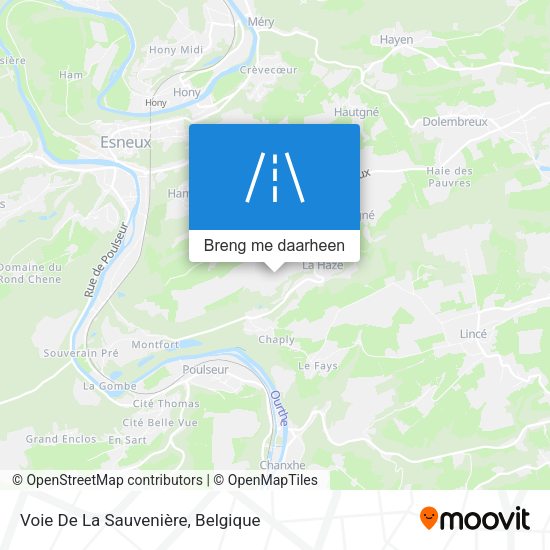 Voie De La Sauvenière kaart