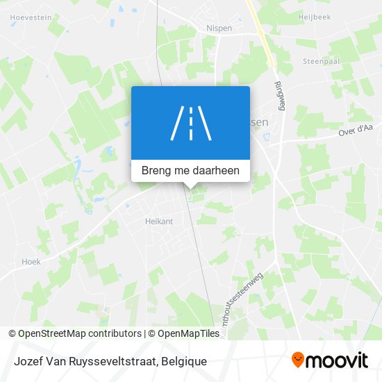 Jozef Van Ruysseveltstraat kaart