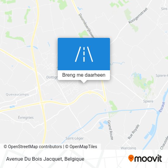 Avenue Du Bois Jacquet kaart
