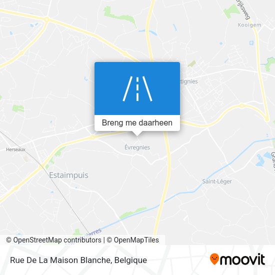 Rue De La Maison Blanche kaart