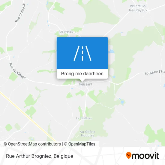 Rue Arthur Brogniez kaart