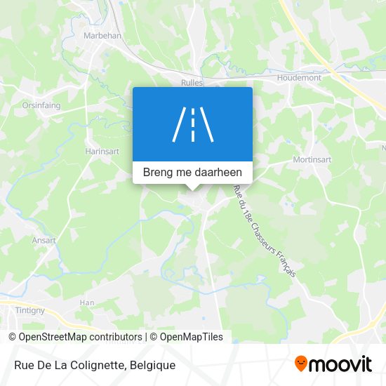 Rue De La Colignette kaart