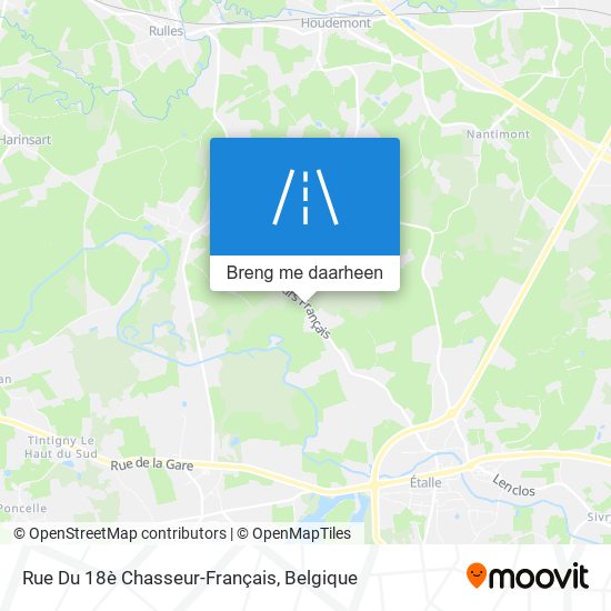 Rue Du 18è Chasseur-Français kaart