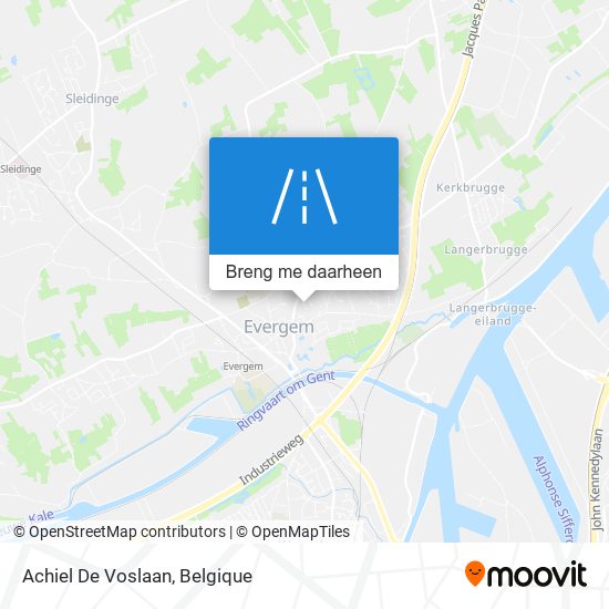 Achiel De Voslaan kaart