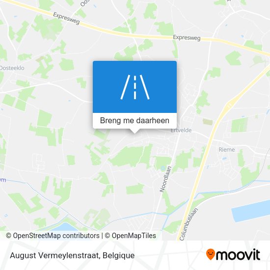 August Vermeylenstraat kaart