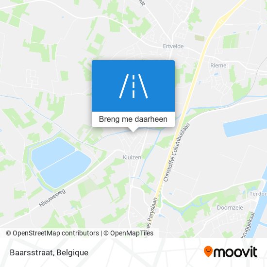 Baarsstraat kaart