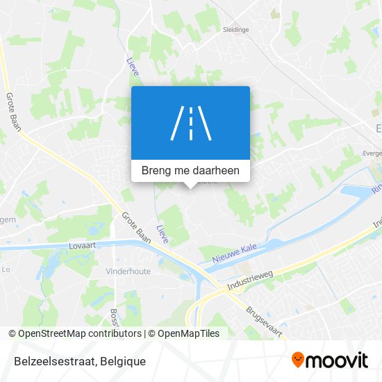 Belzeelsestraat kaart