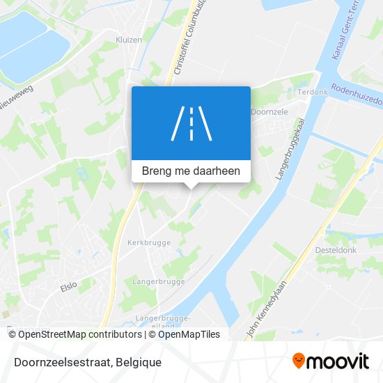 Doornzeelsestraat kaart